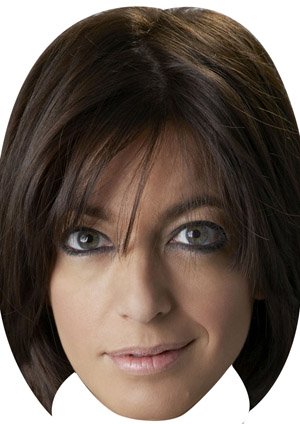 FoxyPrinting Claudia Winkelman New Celebrity Cardboard Party Face Mask Fancy Dress