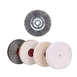 SCOTTCHEN 6' Buffing Polishing Wheel Soft(30 Ply)/Fine(50 Ply)/Medium(1/2' thick)/Coarse(5 Ply) with...