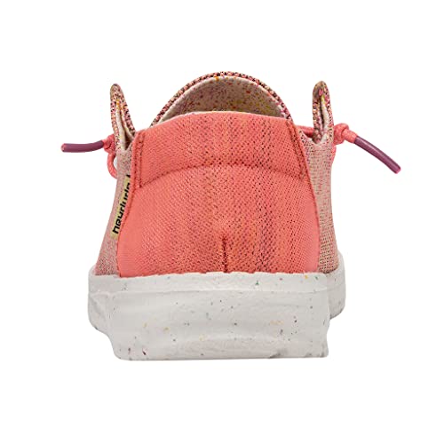 Image of HEYDUDE Women's Wendy Sox Glow Cream Size 12 | Women's Shoes | Women's Lace Up Loafers | Comfortable & Light-Weight