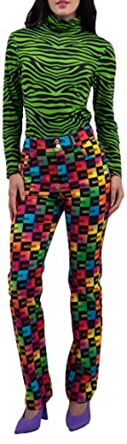 BruceGlen Women's Printed Flare Jean