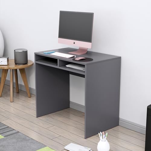 Image of Bniture Wooden Study Table for Home | Engineered Wood Laptop Study Table | Multi Purpose Office Desk for Laptop, Computer, Writing | Table for Study | Workstation Home & Office | Slate Grey