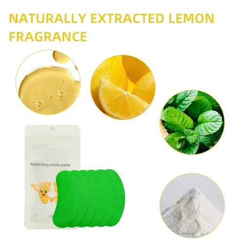 Image of 100pcs Shoe Deodorizing Stickers, Natural Shoe Odor Removal Stickers, Deodorizing Stickers for Shoes(White)