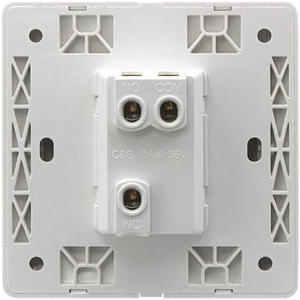 Visionis 8 Pack FPC-7452 VIS-7030 White Wide Push To Exit Button Indoor Only For Access Control NC, COM And NO Outputs