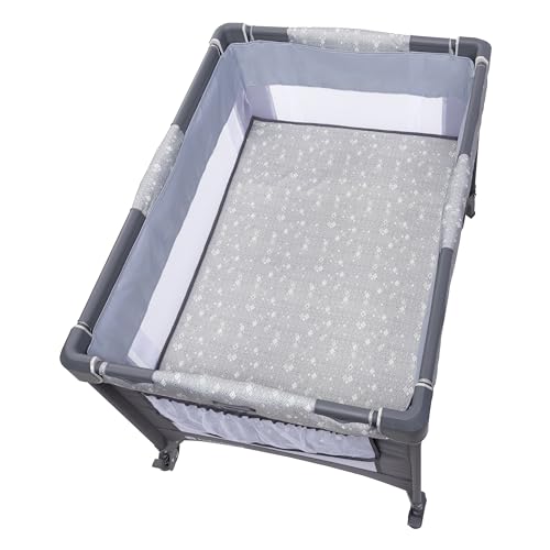 Baby Trend Nursery Den Playard with Snooze Pod and Flip Over Changer, Diamond Sage - image 8