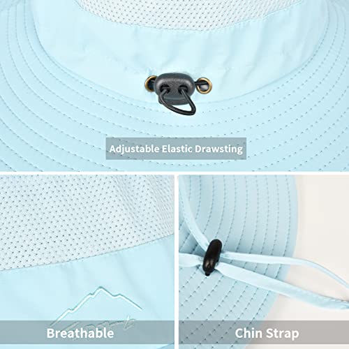 Image of Sun Hats for Men Women Fishing Hat UPF 50+ Breathable Wide Brim Summer UV Protection Hat