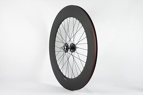 Miniatura 6 de Supereteam Juego de ruedas fijas delanteras de 3.465 in con ruedas de carbono 700c Clincher