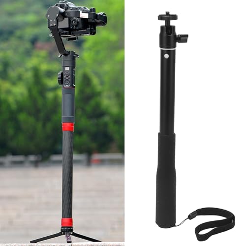 Stabilizer Extension Rod, Professional 4 Sections Telescopic, Aluminum Alloy Lightweight Tripod, Portable Gimbal Extension Pole - Image 4