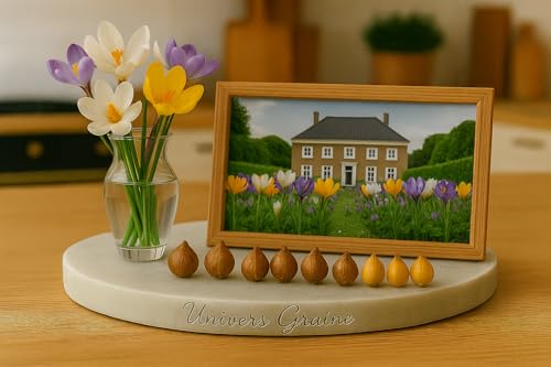 15 Bulbes de Crocus Gemengb/Mischung – Mélange de couleurs – Lot de 15 bulbes calibre 5/7 - Fleur Jardin - 342