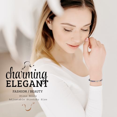 Friendship Bracelet Gifts for Women - Inspirational Natural Stone Bracelet for Women - Birthday Christmas Day Graduation Gifts for Friend, Sister, Bestie, BFF4