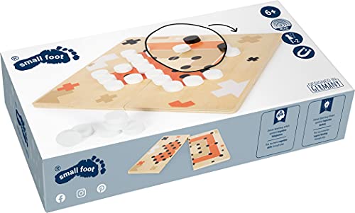 small foot Mühle und Solitär "Gold Edition" aus Holz, zwei Brettspiele im modernen Look, ab 6 Jahren, 12220 – Bild 3
