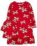 Carter's Girls' 2-14 Gown and Doll Dress Set (Red Bow, 4-5)