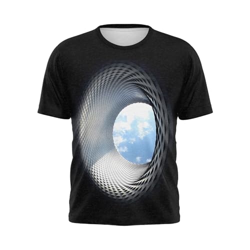 Men's T-Shirt 3D Funny Graphic Print Tees for Men,Men's T-Shirts Summer Shirts for Men Novelty Casual Short Sleeve Crew Neck Tee,Polyester Fabric