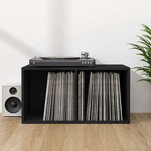 vidaXL Boîte de Rangement de Vinyles, Armoire de Classement, Étagère de Collection de Disques, Organisateur de Maison Salon Intérieur, Noir Bois d’Ingénierie - Les Beatles, Paul McCartney, John Lennon, RIngo Starr, George Harrison vidaXL Boîte de Rangement de Vinyles, Armoire de Classement, Étagère de Collection de Disques, Organisateur de Maison Salon Intérieur, Noir Bois d’Ingénierie – Image 3