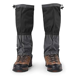 Dioche Gaiter Shoes Cover, Outdoor Waterproof Sports Climbing Hiking Legging Gaiters Shoe Boots Cover for Adult(1 Pair)