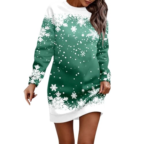 ZLLFHS Christmas Party Dresses for Women UK Party Costumes New Year Dresses Swing Formal Dress Outfits Holiday Clothing