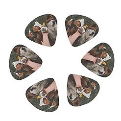 Pack de 12 médiators pour guitare hérisson et chien pour guitare électrique guitare acoustique diverses guitares - Les Beatles, Paul McCartney, John Lennon, RIngo Starr, George Harrison