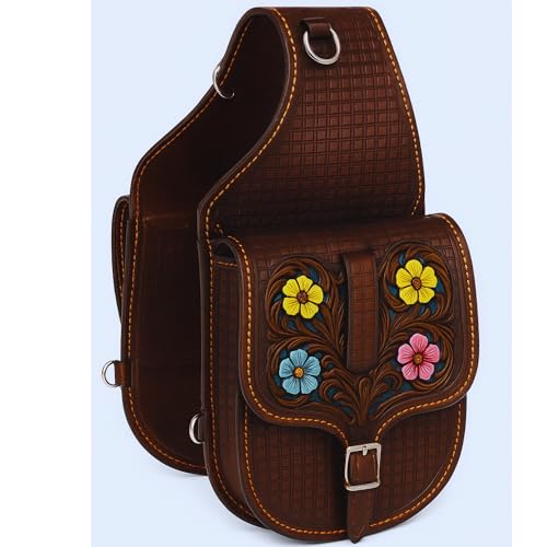 Alice International Premium Reitsatteltasche – stilvoll und funktional, organisieren Sie Ihre Ausrüstung mit Stil, Pferde-Satteltasche, geschnitzt, Ausrüstungsgröße: 25,4 cm L x 25,4 cm B x 8,9 cm T