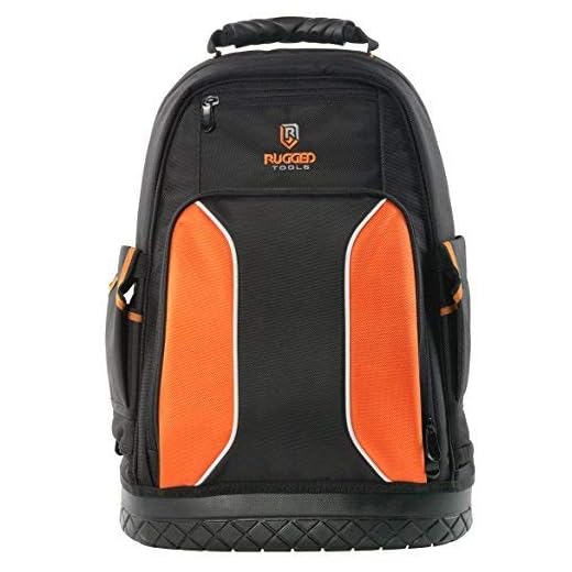 Rugged Tools Pro Tool Backpack - 40 Pocket Heavy Duty Jobsite Tool Bag Perfect Storage & Organizer for a Contractor, Electrician, Plumber, HVAC, Cable Repairman