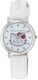 [Citizen kyu-andokyu-] Citizen Q & Q Watch Hello Kitty Analog Leather Belt Made in Japan glitter white 0009 N001 Women's