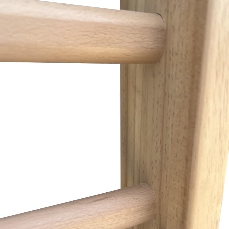 VIOK SPORT Espaldera de Madera 195 × 80 cm – Barras Suecas para Estiramientos, Fuerza y Rehabilitación – Madera Maciza con 11 Peldaños – Montaje en Pared – Uso Doméstico y Profesional