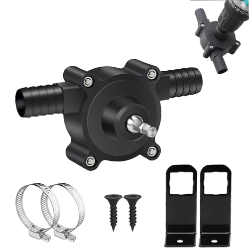 BCEHACBITI Electric Drill Pump - Portable Hand Drill Powered Pump for Water, Gasoline, Oil, Diesels - Fluid Transfer Pump - Quick Pumping Speed by BCEHACBITI - Used condition - US$7.18