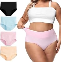 SHAPERX Body Shaper Tummy Control Panty - Shapewear for Women Multicolor Undergarments for Women Pack of 4 (4XL)