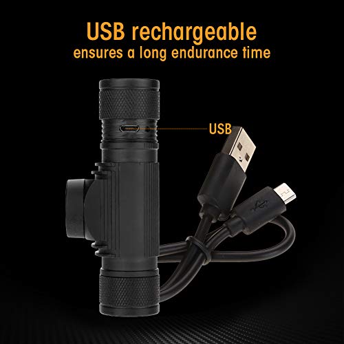 Vbestlife Lampada frontale a LED con spia rossa