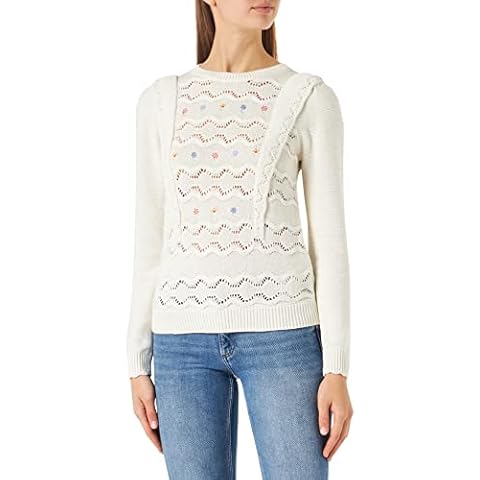 Jersey de algodón con flores bordadas para mujer de Springfield Cover