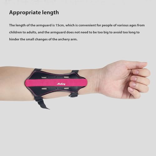 SUNGOOYUE Kinder Armschutz für Bogenschießen – Verstellbarer, atmungsaktiver Armguard mit 4 mm Dicke für Recurvebogen & Bogentraining, ideal für Kinder und Jugendliche