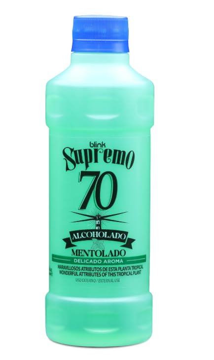 Supremo Superior 70 Alcoholado Mentolado, 12 fl oz/with a comb