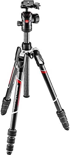 Manfrotto Befree Advanced Twist Camera Tripod Kit, Travel Tripod Kit with Fluid Head and Twist Closure, Portable and Compact, Carbon Camera Tripod for DSLR, Reflex, Mirrorless, Camera Accessories