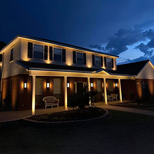Shinbeam 18W LED Outdoor Wall Lights, 3000K Aluminum Porch Lights, Matte Black Waterproof Exterior Wall Sconce, Anti-Rust Wall Lantern with Clear PC for Garage Porch Enterway by Shinbeam - Image 3