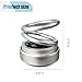 Portable Kinetics Molecular Heater, Solar Rotating Aromatherapy Ornament, Double Ring Suspension Car Air Freshener, Mini Heater for Vehicles (Silver)