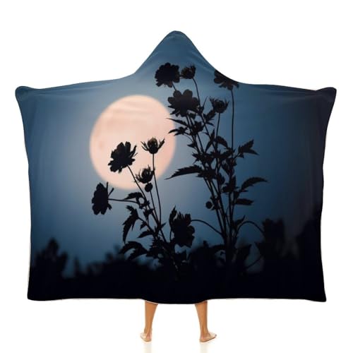Cape à capuche à motif floral thermique pour bureau