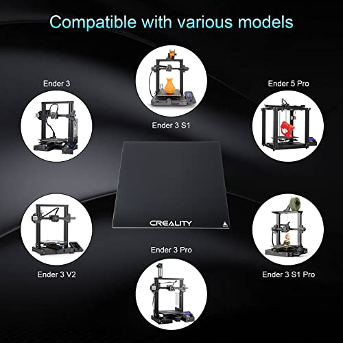 Creality Ender 3 Glass Bed Upgraded 3D Printer Tempered Glass Plate Build Surface for Ender 3