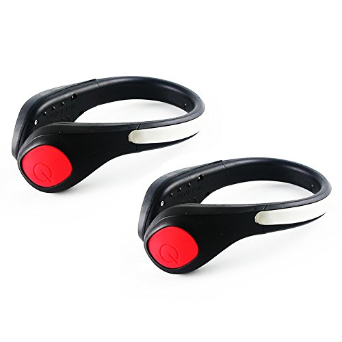 Clip per scarpe con luci di sicurezza al LED, per