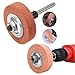 TorSor 2 Pack 3'' Rotary Grinding Stone Mounted Stone Grinding Wheels with 10mm 3/8-Inch Shank 70mm Diameter Abrasive Stones for Bench Grinder Rotary Tools Drill Mini Belt Sander Blade Sharpener