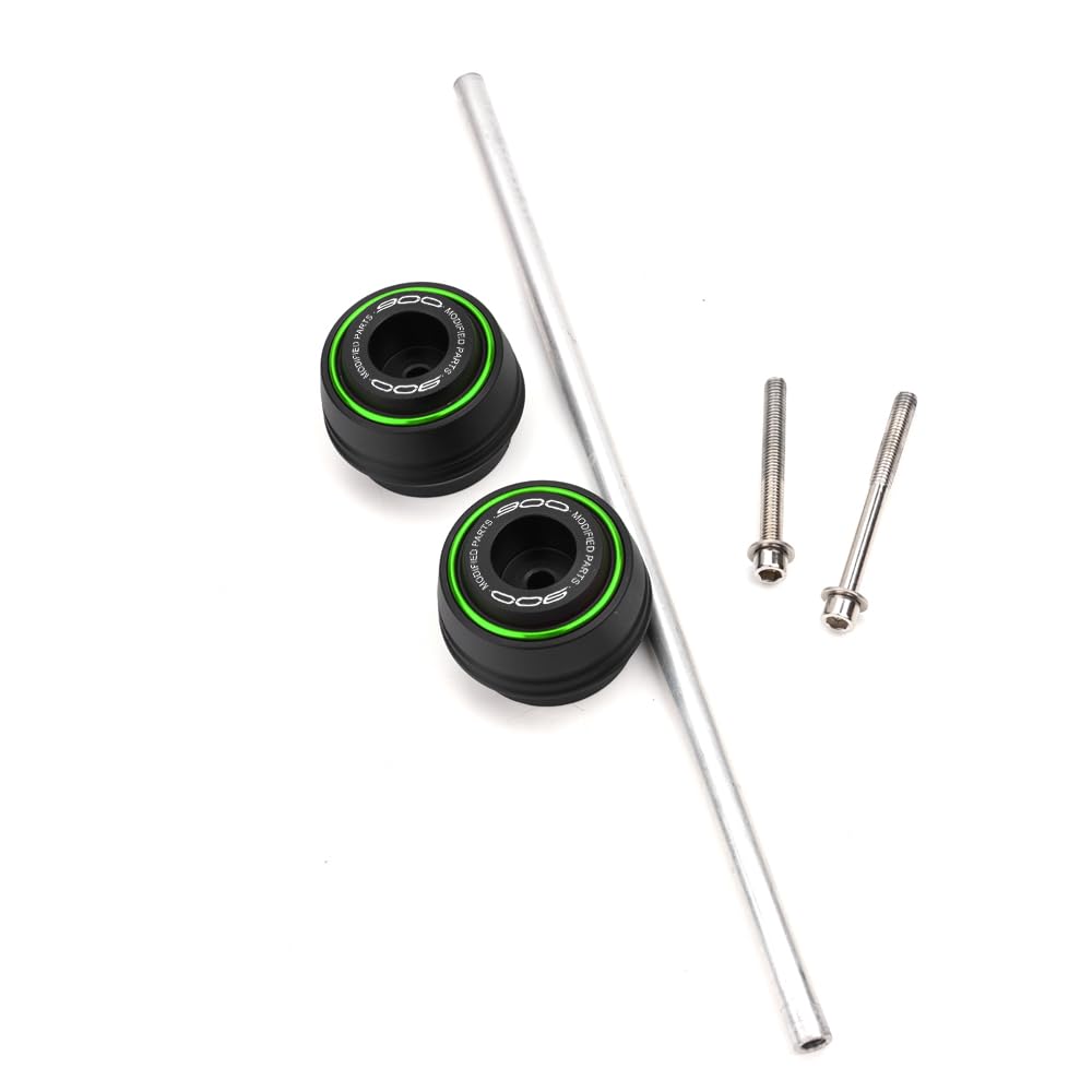 Adapté pour Z900 Z900RS Z900SE Z 900 RS SE 2019-2024 2025 Accessoires de protection contre les chutes pour cadre de moto, patins de protection pour roue avant, fourche d'axe (Vert)