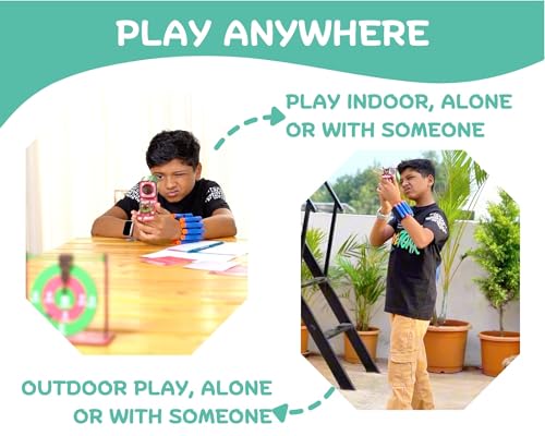 Image of Foam Blaster Gun Toy - DIY STEM Launcher, Foam Dart Shooting Toy Gun with Sniper Scope | Activity Kit Included | Educational Gift for Boys & Girls, Birthday Present for Kids 6,7,8,9,10,11,12