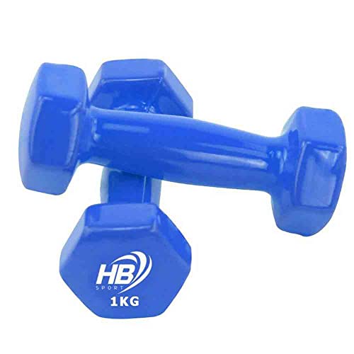 Vetrineinrete® Pesi manubri da 1 kg Sport 2 pz