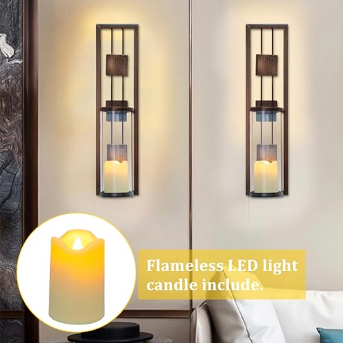 Shelving Solution Wall Sconce Candle Holder Metal Wall Decorations for Living Room, Bathroom, Dining Room, Set of 2 by Shelving Solution - Image 3