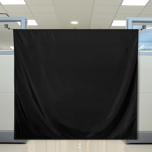 Lengba 51'x55' Office Privacy Curtain with Hanging Kit...