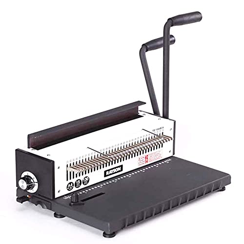 Bürozubehör, A4-Papier-Doppelring-Eisenring-Bindemaschine – 34-Loch-Schreibtischkalender-Stanzmaschine aus Ganzstahlmesser, geeignet für Schule, Büro, Grafikgeschäft, Vierkantloch