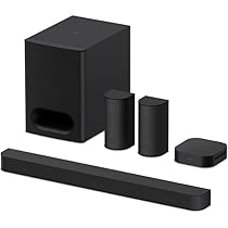 Sony BRAVIA Theatre System 6 (5.1 canali Surround Sound, 1000 W, con altoparlante posteriore e subwoofer, Dolby Atmos, DTS:X, AI Voice Zoom 3 con BRAVIA TV, DSEE, modalità multi-stereo per feste) nero