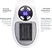 Wall Space Heater 450W Remote Portable Electric Heater with Programmable Adjustable Thermostat, Overheat Protection, Precise LED Display, ETL Certification Safe Heater for Office Dorm Room