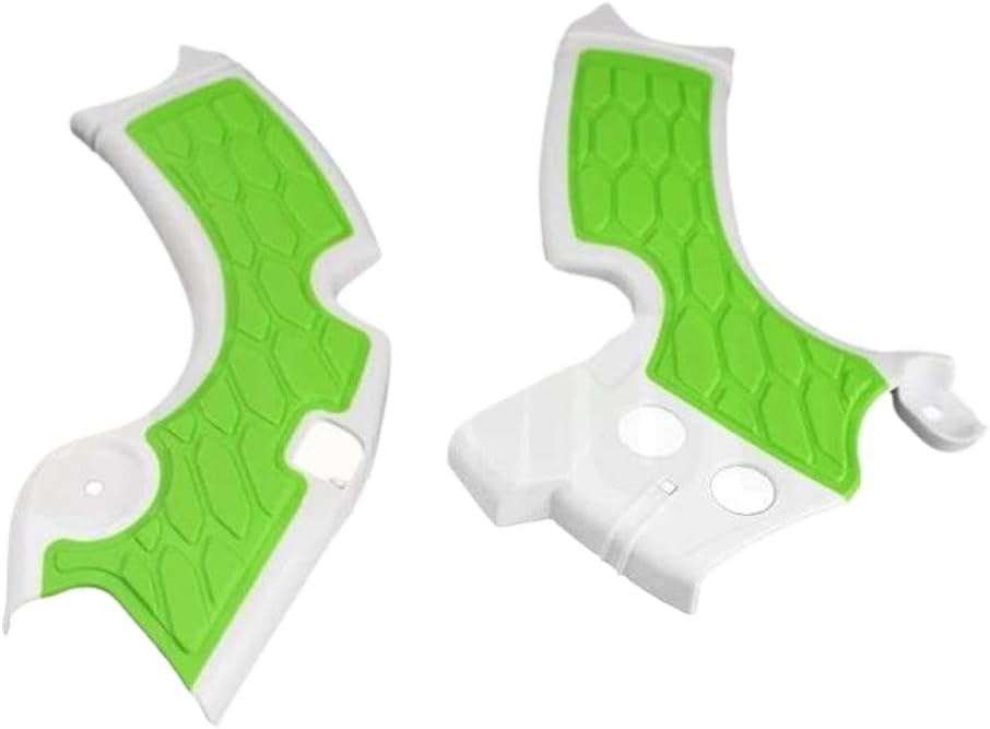 Motorcycle X Grip Frame Guards Protection Covers Compatible with KXF250 KX250F 2015 2016 2017 2018 Models Fits KX250 2019 Dirt Pit Bike Motocross(White)