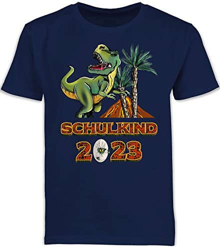 Einschulungs-T-Shirt Für Jungen – „Kita Abgänger 2025“ Aufdruck, Navy Blau, 100 % Baumwolle | Größe 116 (5/6 Jahre)