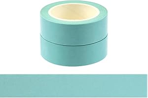 NatSumeBasics Pastel Washi Tape Low Tack and Repositionable Mint Green