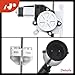 A-Premium Power Window Regulator with Motor Compatible with Freightliner FLD112 1997-2006 FLD120 1997-2010 FLD120SD FLD132 2003-20101 Front Left Driver Side