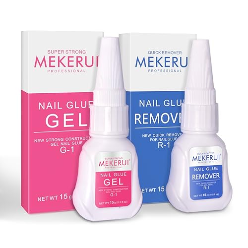 Gellen Nail Glue Remover for Press on Nails, 40ML Press On Nail Remover for UV Nail Glue, Non acetone Gentle Glue Off for False Nails Glue Tips, Odorless Easy Debonder, Not for Gel Polish